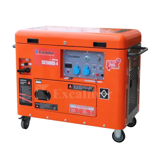 Fast Delivery Excalibur Single Phase Silent Diesel Generator 3kVA to 8kVA
