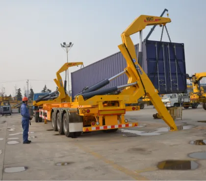 Semi Trailer With Crane