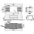 H3.0-4.5 Dual Slot Female PORT-to-Board-Stecker