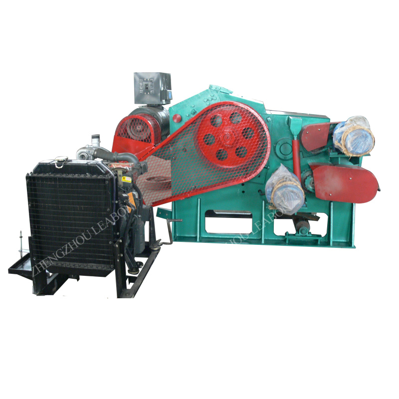 3 to 5 T/H Big Capacity Drum Wood Chipper with Diesel Engine: Efficient Wood Shredding Solution