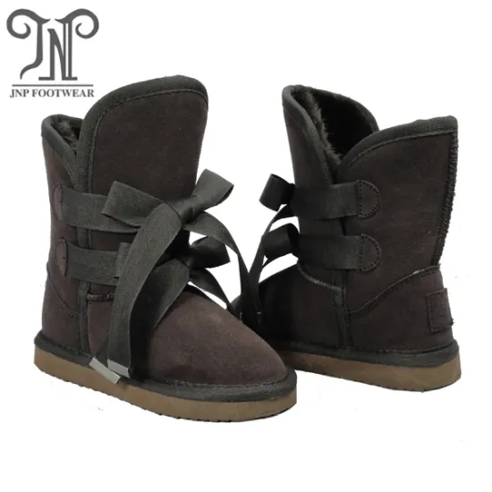 Popular Girls Kids Brown Leather Boots