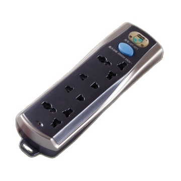 Gwtee Universal Socket 220-250V Power Strip with Surge Protector and 4 Outlets
