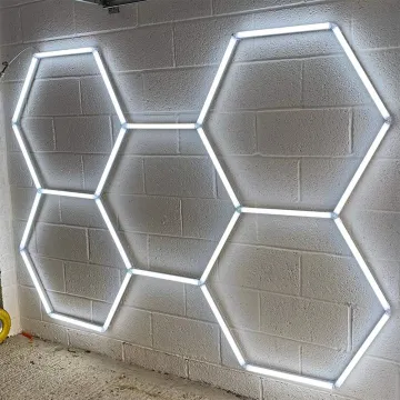 High-Quality LED Chips Hexagonal Car Washing Light with Super Bright Aluminum Frame and Transparent PC Cover