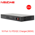 16 poorten Type-C ingebouwd in USB-oplaadstation