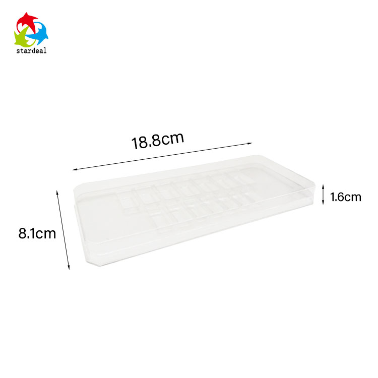 Custom cosmetic clear vacuum plastic blister tray