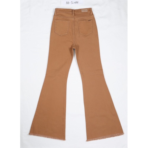 Women's Brown Flared Jeans Wholesale