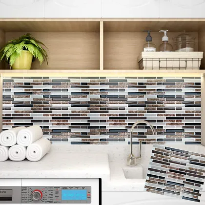 Self Adhesive Peel Wall Mosaic Tiles Stickers