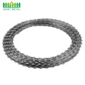 Galvanized Stainless Steel Concertina Coil Razor Barbed Wire