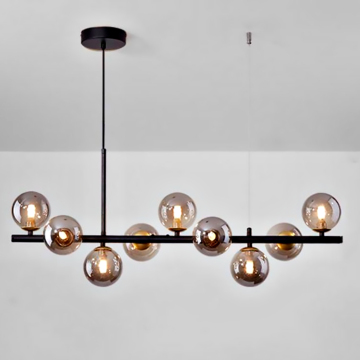 Scandinavian Designer Glass Chandelier for Dining Room and Bar