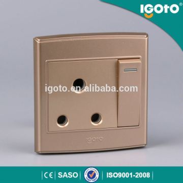 igoto D3015-G multicolor wall socket outlet