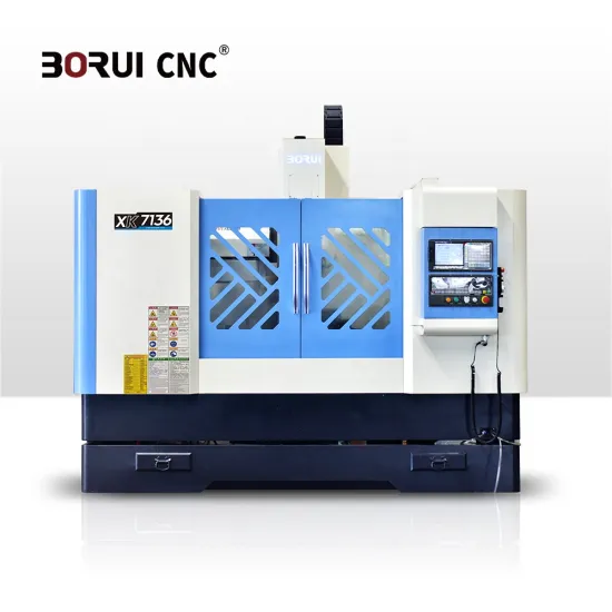 Xk7136 5-Axis CNC Milling Machine with Aluminum and Fanuc Control System