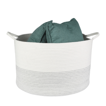 Eco-friendly Cotton Organizer Decorative Rope Storage Basket
