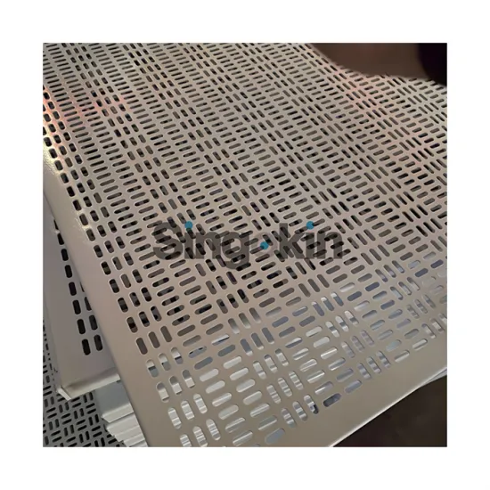 Aluminum Staggered or Straight Perforated Steel Sheets
