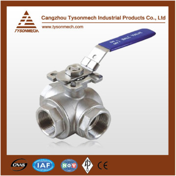 Tysonmech hot sale cangzhou hign platform ball valve three way