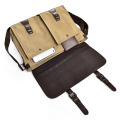 Canvas aktetas messenger bag voor mannen