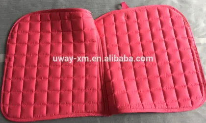 Customized pink color dressage saddle pad