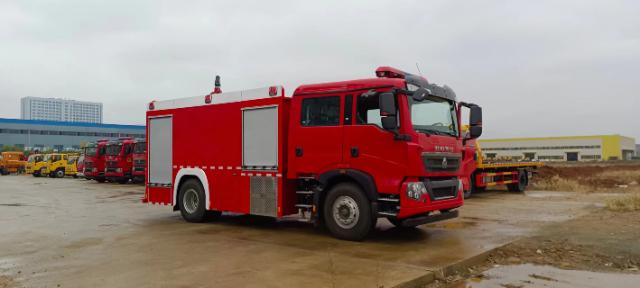 Howo 8 Ton Foam Fire Truck 9 Jpg