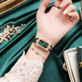 Luxus -Kristallgürtel -Gurt -Quarz -Armbanduhr für Frauen