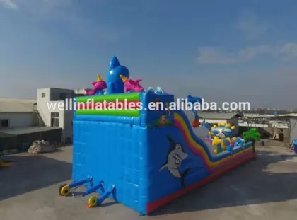 ocean theme giant inflatable amusement park / inflatable children's playground