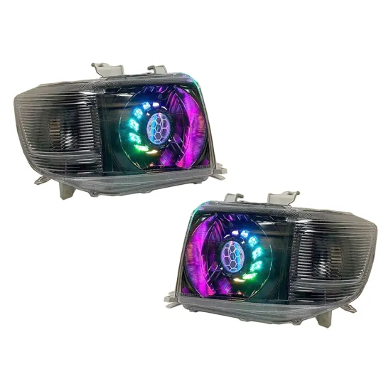 Customized RGB Head Lamp Bi-LED Projector Lens for Toyota Land Cruiser 70 Series FJ79 LC79