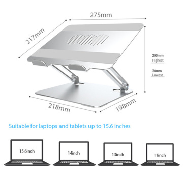 2020 Neuer verstellbarer ergonomischer tragbarer Aluminium-Laptopständer