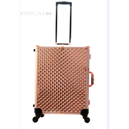 wholesale new design aluminum rolling makeup case
