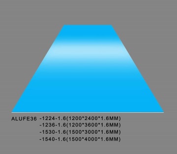 Gloss Process Blue Aluminum Sheet Plate 1.6mm