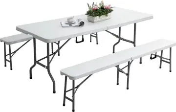 high class 6 ft outdoor folding table