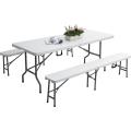 6&8-Foot Rectangular Plastic Folding Table