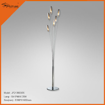 JF213003-06  Chrome Glass  Floor Lamp