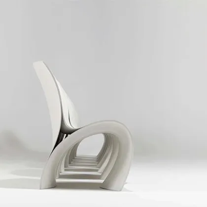 Ron Arad Moroso Three Skin Side Dining Chair