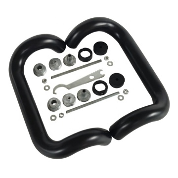 Curved D Shape Aluminium Main Door Pull Handle for Glass Doors in Saudi Arabia