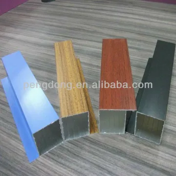 Aluminum profile with imitation wood and lacquer for Kitchen Cabinet