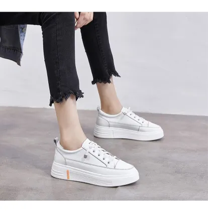 2021 thick bottom white all-match soft lady shoes