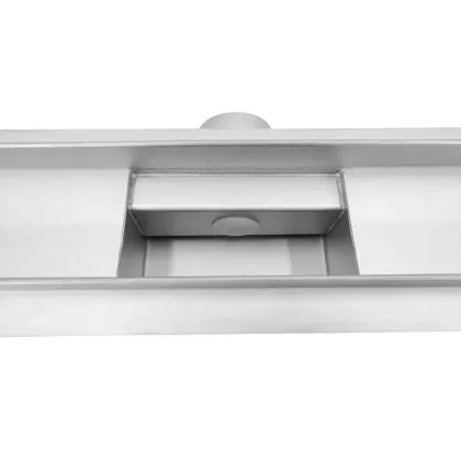 Stainless Steel Commercial Kitchen Sink Overflow with Shower Drain by Hengye: 2000*70*70mm