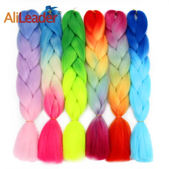 AliLeader X pression Ultra High Temperture Fiber Braid Yaki Style Hair Jumbo Braids