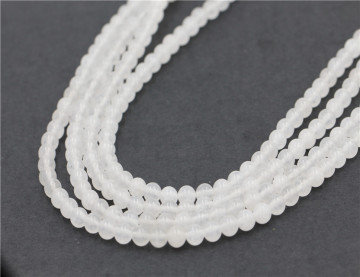 round crystal glass beads white crystal beads strands