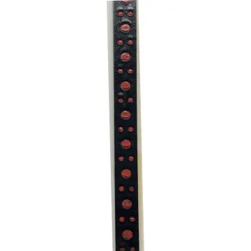 Flat bond leather welt with TPR BLACK COLOR