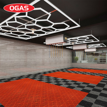 Ogas Hochleichte LED -Garagenlampe für Sechskantendecke und Wand im Auto -Detailstudio
