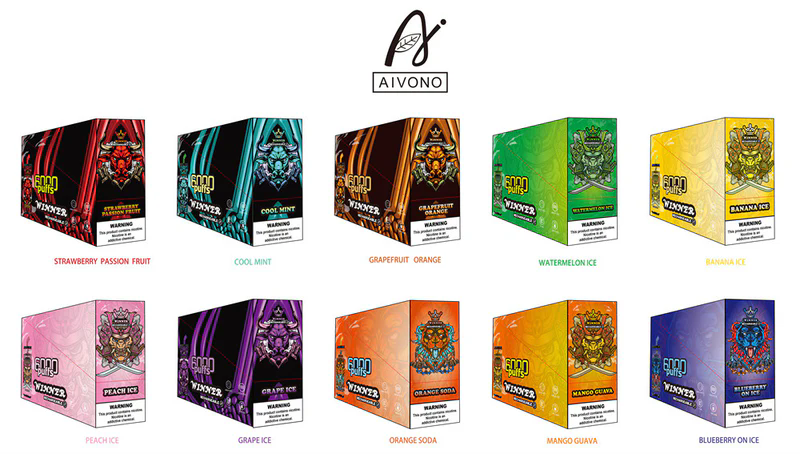 Aivono vape 6000 نفخة سجائر إلكترونية