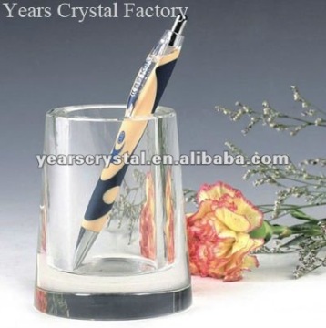 crystal business gifts suqare glass pen holder