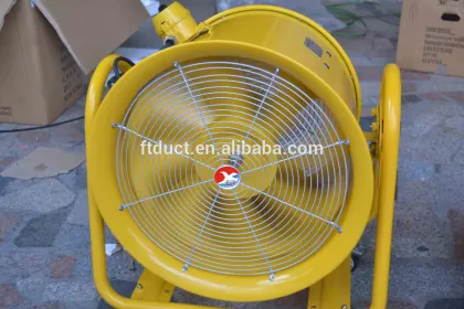400mm axial ventilator fan with wheel