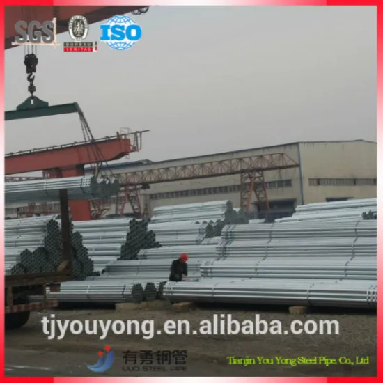 Building material BS1387 galvanised steel pipes Made in China