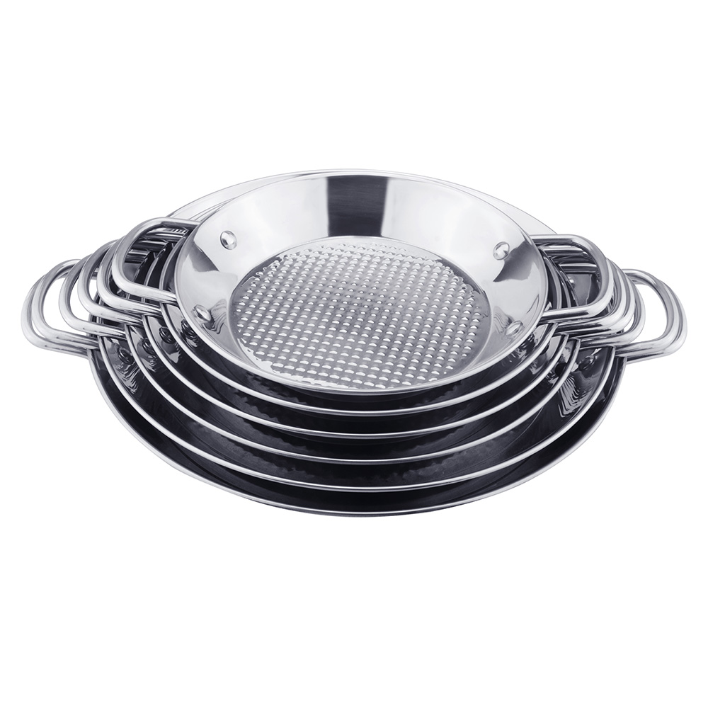 Seafood steamer paella pan stainless steel seafood pan