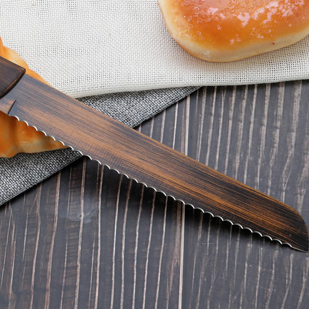 Couteau à pain de 8 po à revêtement rétro