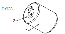 Barrel Damper Drawing of DY12B