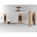 Sala de sauna infravermelha de solteiro interno
