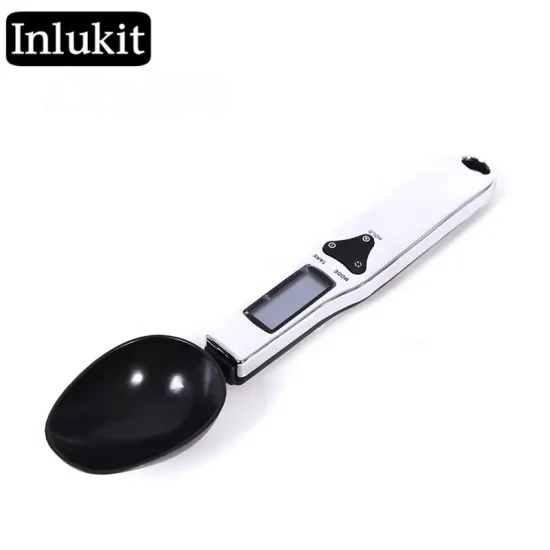 Precision Kitchen and Pet Care Scale: 0.1g Stainless Steel Single Spoon Digital Scale for Household Use