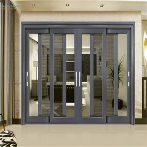 YY Aluminium Windows AS2047 Stacking Exterior Sliding Stained Glass Doors