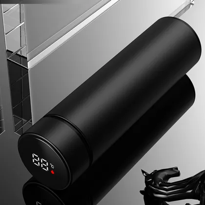Smart Insulated Cup with Temperature Display, 500ml, Stainless Steel Vacuum Flask